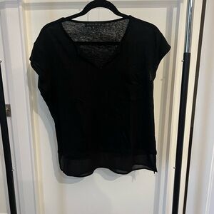Sanctuary Black Short Sleeve Top